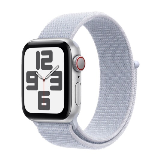 Apple Watch SE 2nd Gen 40mm LTE Silver Alu/Blue Cloud sport loop