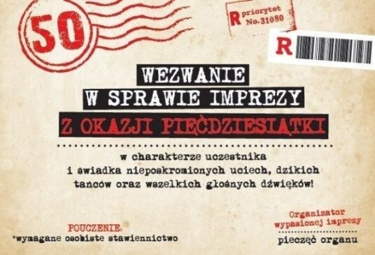 Armin Style Bursdagsinvitasjon 50 Za 107 10 Stk.