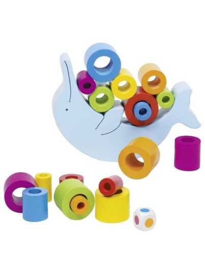 Goki Wooden Balance Game Dolphin Goki Wooden Balance Game Dolphin