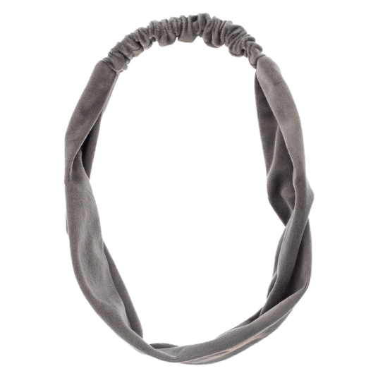 DARK Velvet Headband Dark Grey
