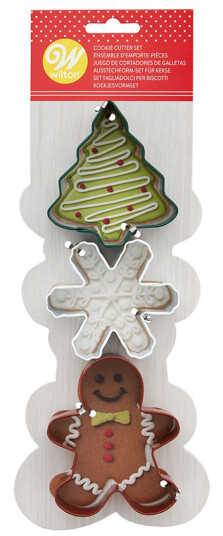 CakeSupplies Pepperkakeformer Julemiks - 3-pakning