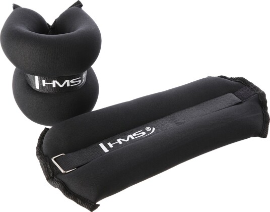 OB06 SORT ANKLE OG WRIST VEKT 2 x 3 KG HMS
