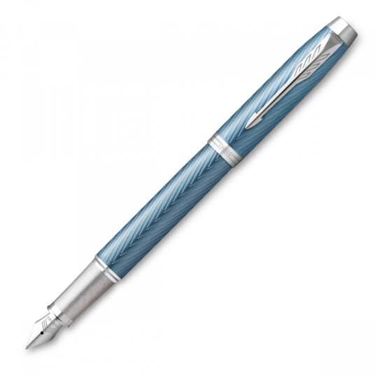Parker IM Premium Blue/Grey Fyllepenn Fine