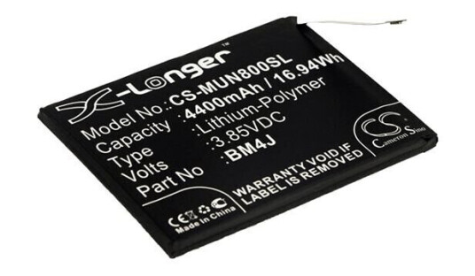 Xiaomi Redmi Note 8 Dual SIM batteri (4400 mAh 3.85 V, Sort) Xiaomi Redmi Note 8 Dual SIM batteri (4400 mAh 3.85 V, Sort)