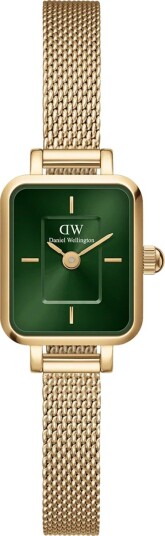 Daniel Wellington DW Watch Quadro Mini Evergold Emerald 15.4x18.2mm Gold