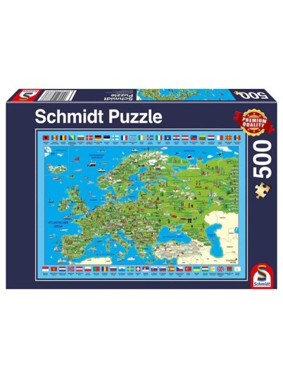 Schmidt Puzzle - Discover Europe (500 pieces)