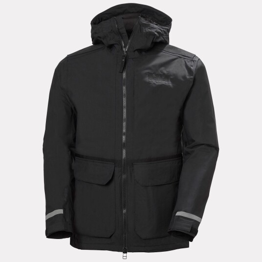Helly Hansen Herre Patrol Transition Regnjakke Svart M Helly Hansen Herre Patrol Transition Regnjakke Svart M