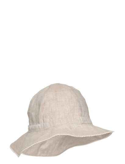 Huttelihut Summer Hat Linen   Beige   6 8Y