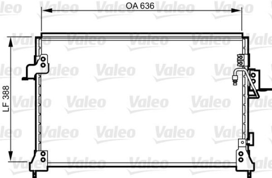 Kondensator VALEO 818025 Kondensator VALEO 818025