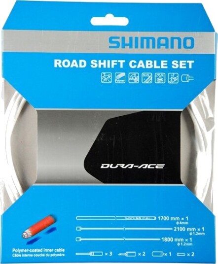 Shimano Dura-Ace girkabelsett Hvit