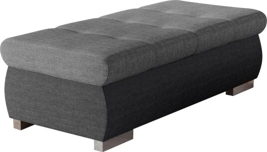 Cerys Fotskammel 60 cm - Lys grå/Mørk grå