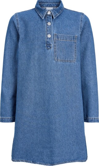 JJXX Kids Jxamara Sille Ls Short Dress Dnm Grl Sn   Blue   128