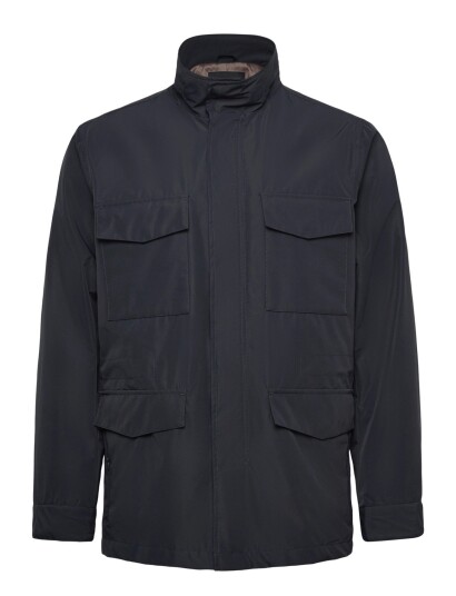 Lindbergh Black Water Repellent Field Jacket Navy XXXL