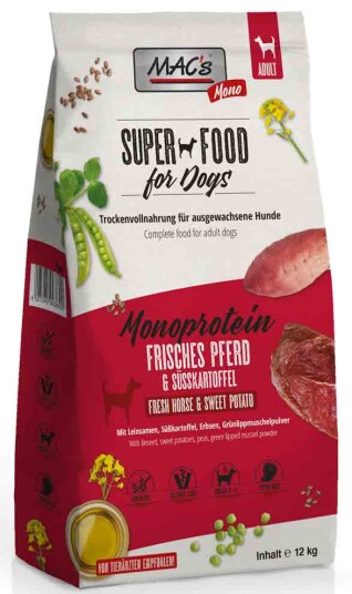 Mac'S Super Food For Dogs 12Kg Hest Sensimono Tørrfôr Til Hund Mac'S Super Food For Dogs 12Kg Hest Sensimono Tørrfôr Til Hund