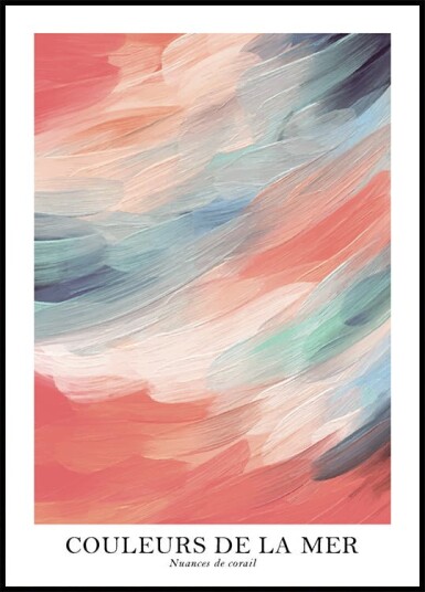 Couleurs De La Mer Plakat Plakat / 21x30cm