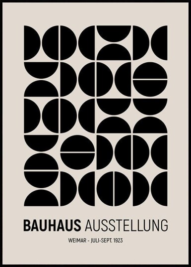 Bauhaus Ausstellung Plakat Plakat / 30x40cm