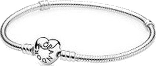 Pandora Armbånd For Kvinner Pandora Heart Clasp Snake Chain