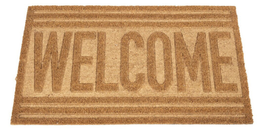 Dørmatte kokos Welcome