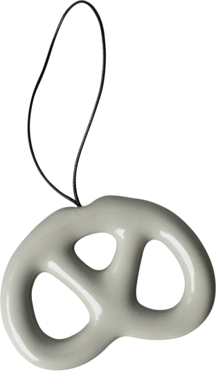 DBKD Hanging Pretzel dekorasjon Shiny mole