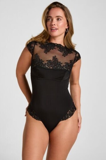 Hunkemöller Rosie High Neck Body Black S