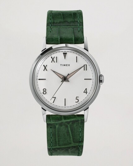 Timex Marlin Hand-Wound 34mm White Dial Timex Marlin Hand-Wound 34mm White Dial