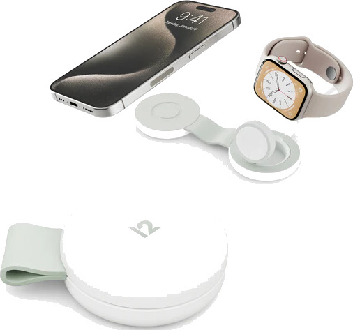 Twelve South Butterfly SE 2-i-1 MagSafe Trådløs Lader Hvit