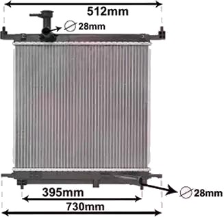 VAN WEZEL 13012706 Radiator motorkjøling VAN WEZEL 13012706 Radiator motorkjøling