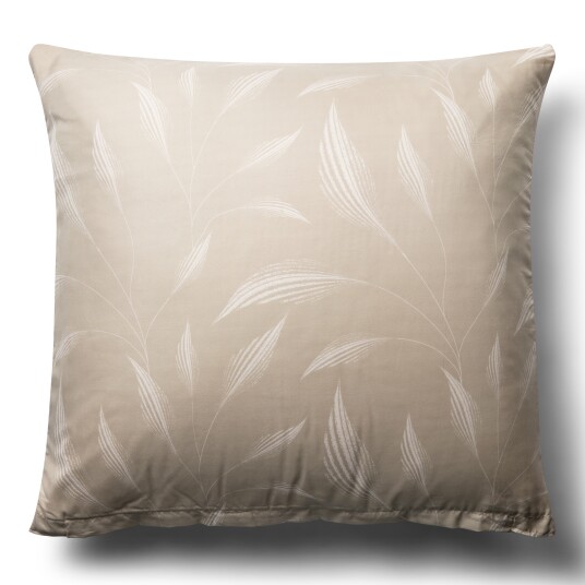 Putetrekk 60x63 cm Beige hodeputetrekk med blader Mikrofiber putetrekk IN Style