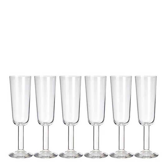 Stiernholm - Vera champagneglass 16 cl 6 stk klar Stiernholm - Vera champagneglass 16 cl 6 stk klar