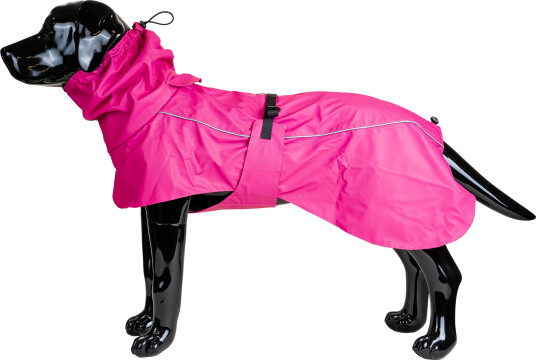 Regnfrakk Drop L 45cm Rosa for Hund - Hundeklær fra Selected By Zoo