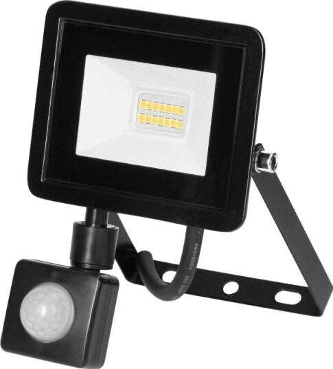 Orno Alled 10W Flomlys Led Flomlys Med Pir 850Lm Ip44 4000K Alu+Glass