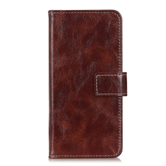INCOVER Huawei P Smart 2021 Blankt PU Skinndeksel m. Lommebok - Brun