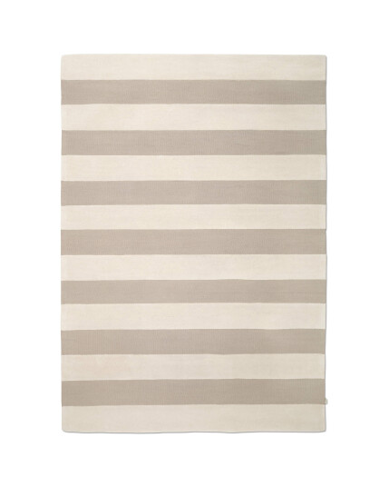 Stripe Bouclé Rug Ivory/Beige