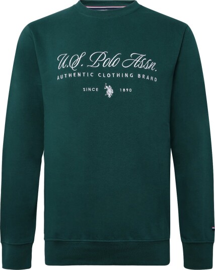 U.S. Polo Assn. Umdiego Top O-Neck Swt - RAIN FOREST - S