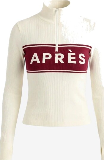 Drop of Mindfulness Seamless Half Zip Base Layer CREAM WHITE APRÈS XS