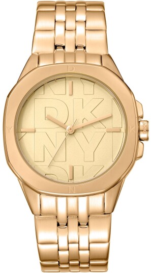 DKNY Dameklokke DK1L012M0065 Brooklyn Midi Gullfarget/Gulltonet stål