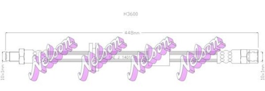 Bremseslange KAWE H3600