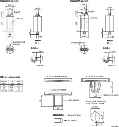 Tdk B32352a4106j030 1 Stk Mkp Foliekondensator Stiktilslutning 10 Μf 450 V/Ac 5 % Ø X L 35 Mm X 71 Mm