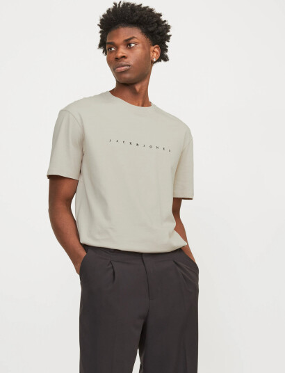 Jack & Jones Jjestar Jj Tee Ss Noos - Beige - XXXL Jack & Jones Jjestar Jj Tee Ss Noos - Beige - XXXL