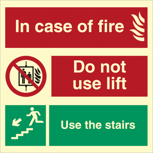 In case of fire - Etterlysende Vinyl HI150 - 150 x 150 mm