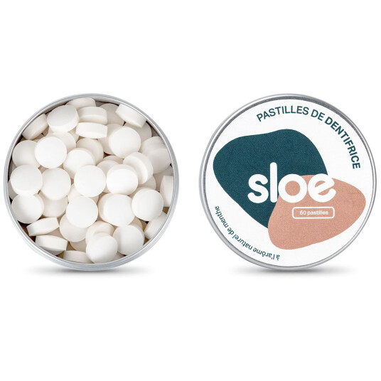Naturlig tannkremtabletter Sloé Mint 125 stk.