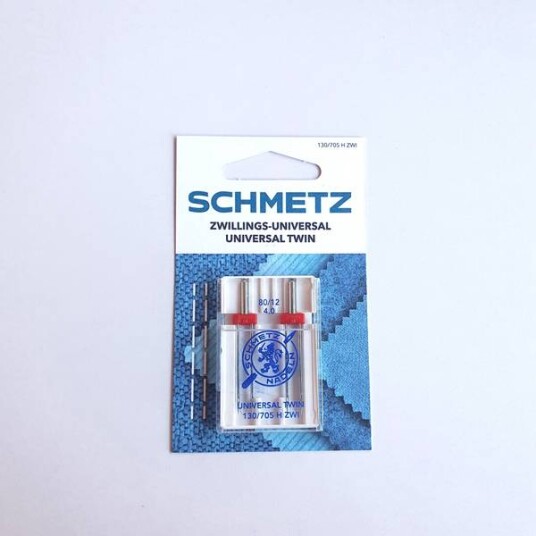 Schmetz 2pk 4,0/80 Universal-tvillingnål - 130/705 H ZWI Schmetz 2pk 4,0/80 Universal-tvillingnål - 130/705 H ZWI