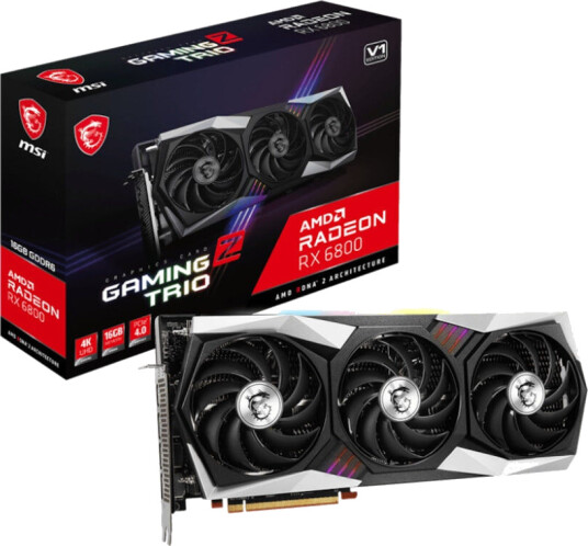 MSI Radeon RX 6800 GAMING Z TRIO 16GB GDDR6 - 16GB GDDR6 RAM - Grafikkort