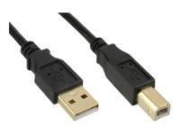 MicroConnect USB 2.0 A-B-kabel 3 m Hankjønn/hankjønn Svart