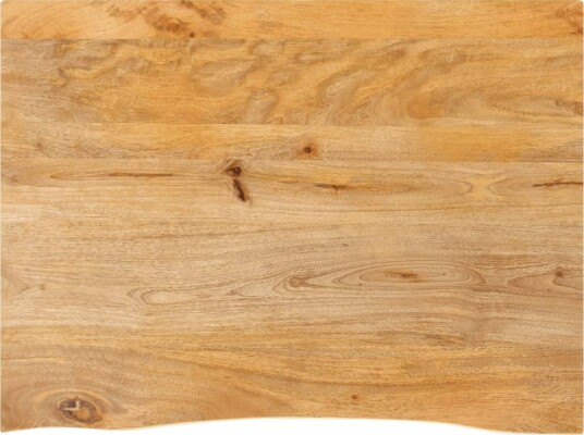 Bordplate naturlig kant 90x60x3,8 cm heltre mango