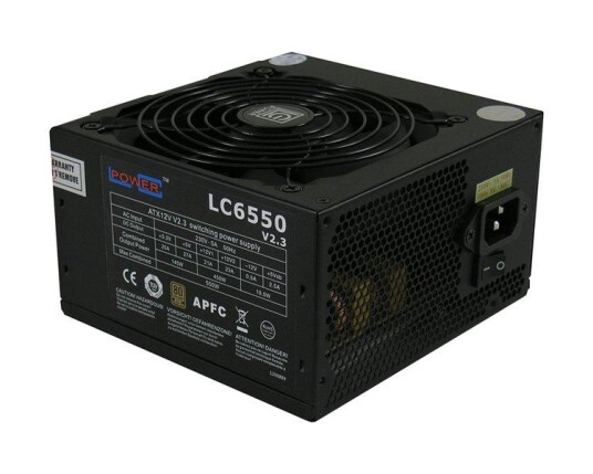 LC POWER Super Silent Series LC6550 V2.3 - strømforsyning - 550 watt LC POWER Super Silent Series LC6550 V2.3 - strømforsyning - 550 watt
