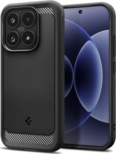 Spigen Rugged Armor Etui til Xiaomi 17 - Matte Svart