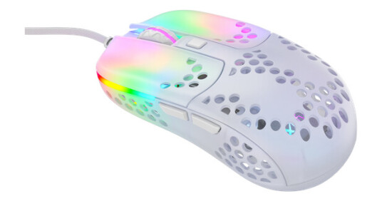 Xtrfy MZ1 - Zy's Rail - Gaming mus - Optisk - 6 - Hvit med RGB lys Xtrfy MZ1 - Zy's Rail - Gaming mus - Optisk - 6 - Hvit med RGB lys