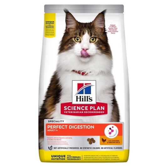 Hill's Science Plan Adult Perfect Digestion Tørrfôr med Kylling 3 kg