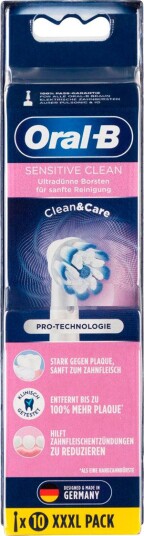 Oral-B Sensitive Clean børstehoder til elektrisk tannbørste (10-pakning)